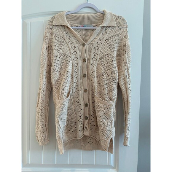 Free People Beach Cardigan Sweater XS Oversized - Picture 1 of 8